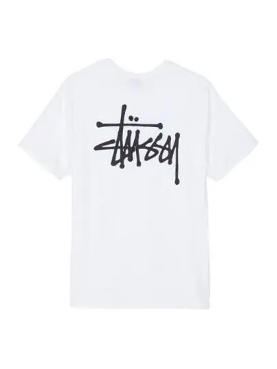 Футболка classic basic printing short sleeve 'white' Stussy — изображение 1 из 2, белый