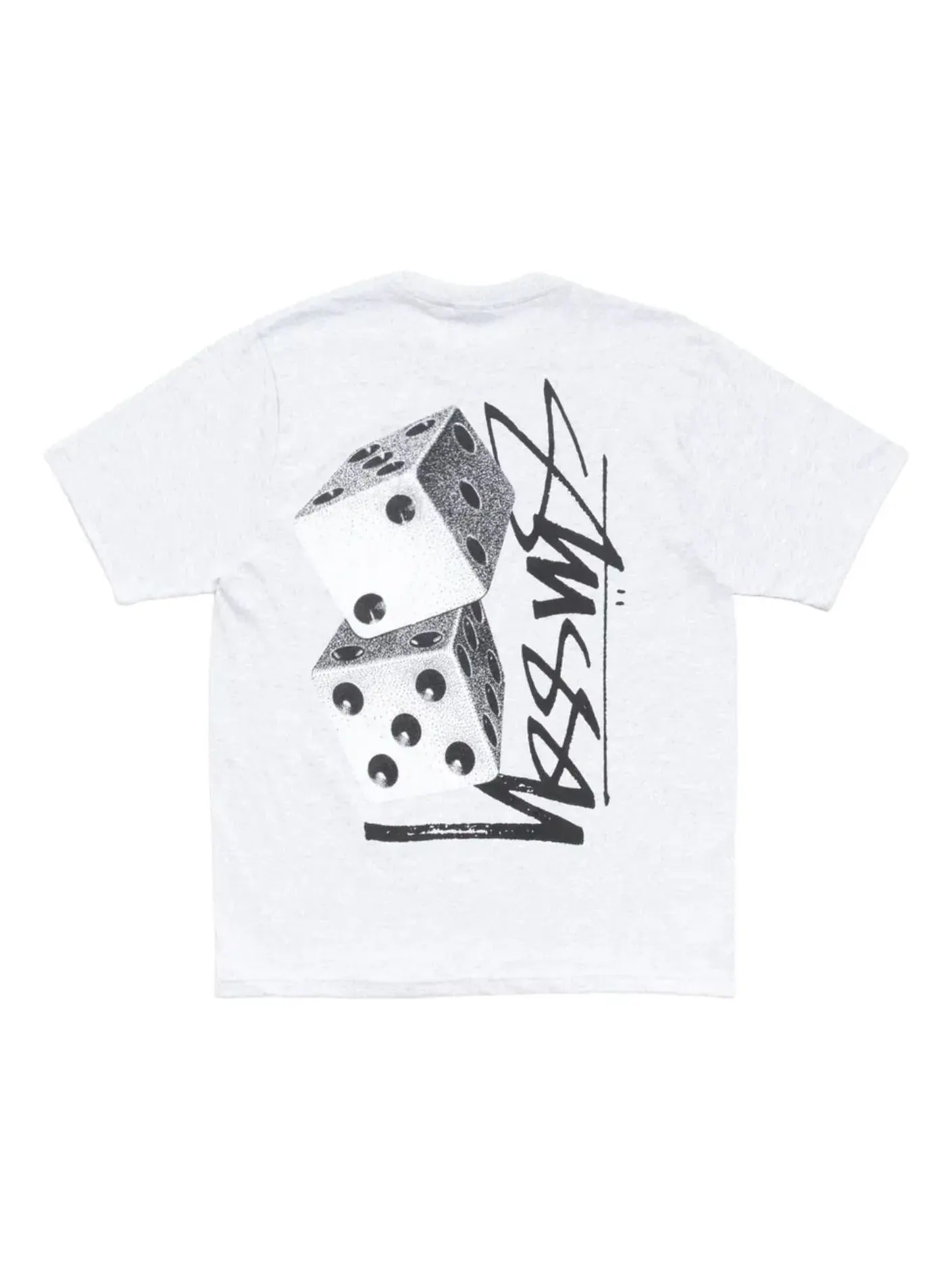 Футболка Stussy Tall Dice 'Ash Heather' 1905187-ASH — изображение 1 из 2, серый