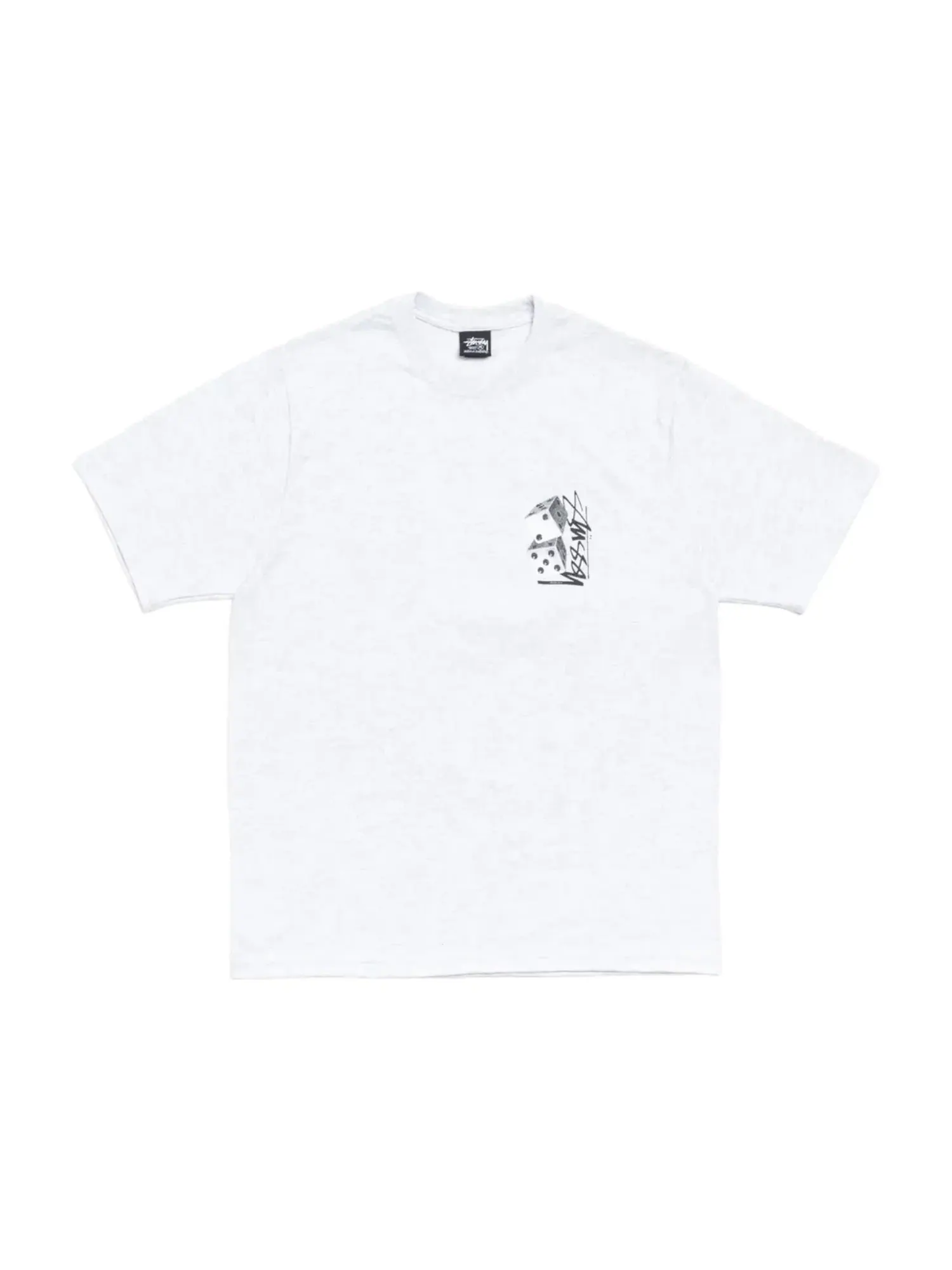 Футболка Stussy Tall Dice 'Ash Heather' 1905187-ASH — изображение 2 из 2, серый