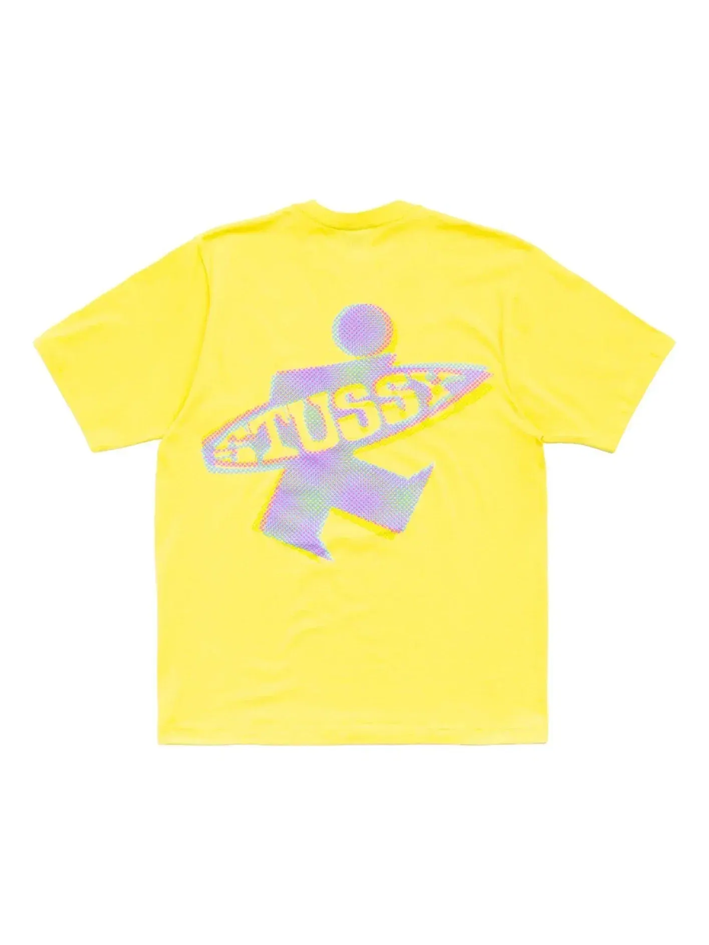 Мужская футболка с принтом Dot Surf Puff Print Stussy — изображение 1 из 2, желтый