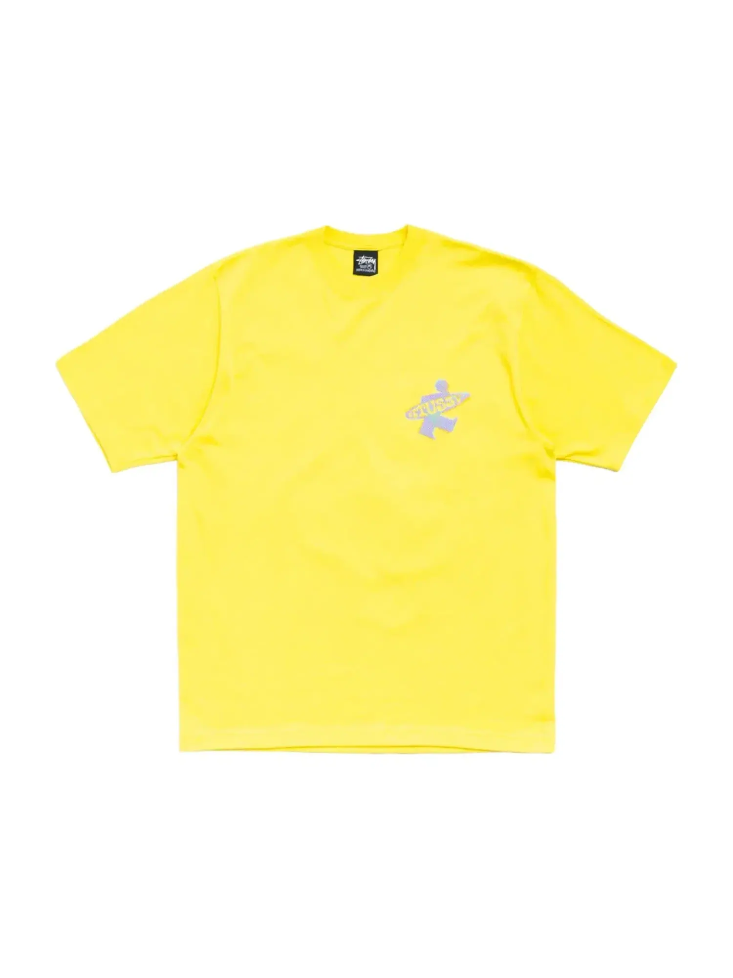 Мужская футболка с принтом Dot Surf Puff Print Stussy — изображение 2 из 2, желтый