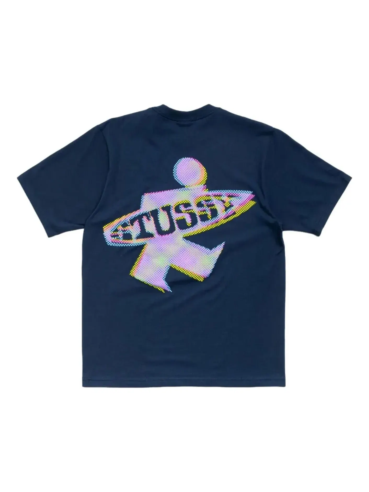 Мужская футболка с принтом Stussy Dot Surf Puff Print — изображение 1 из 2, темно-синий