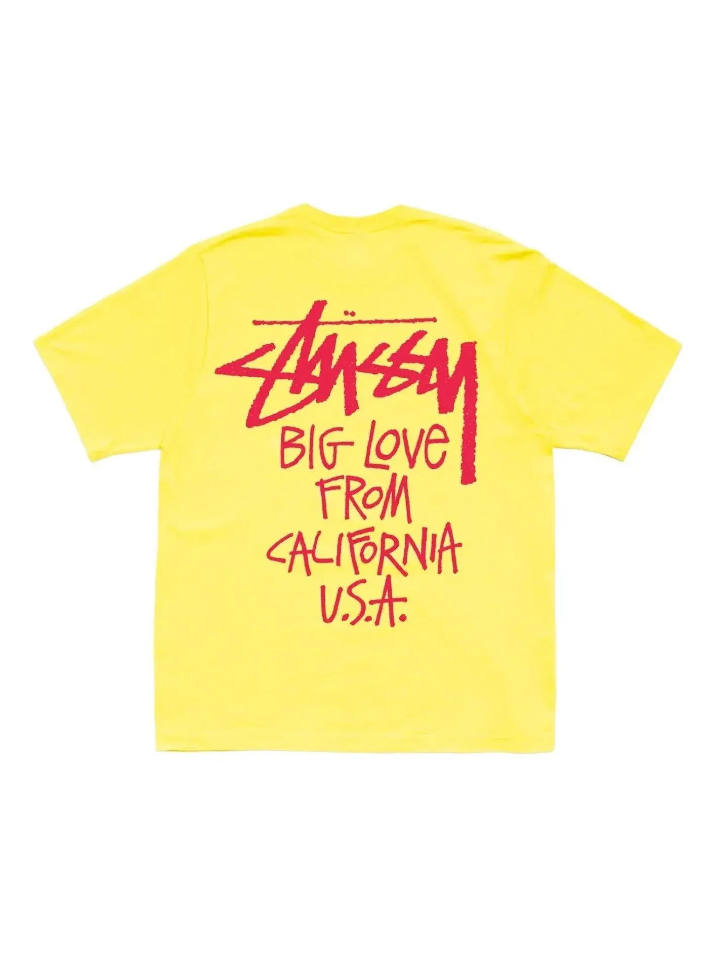Футболка Stussy Big Love 'Lemon' 1905218-LEMO — изображение 1 из 2, желтый