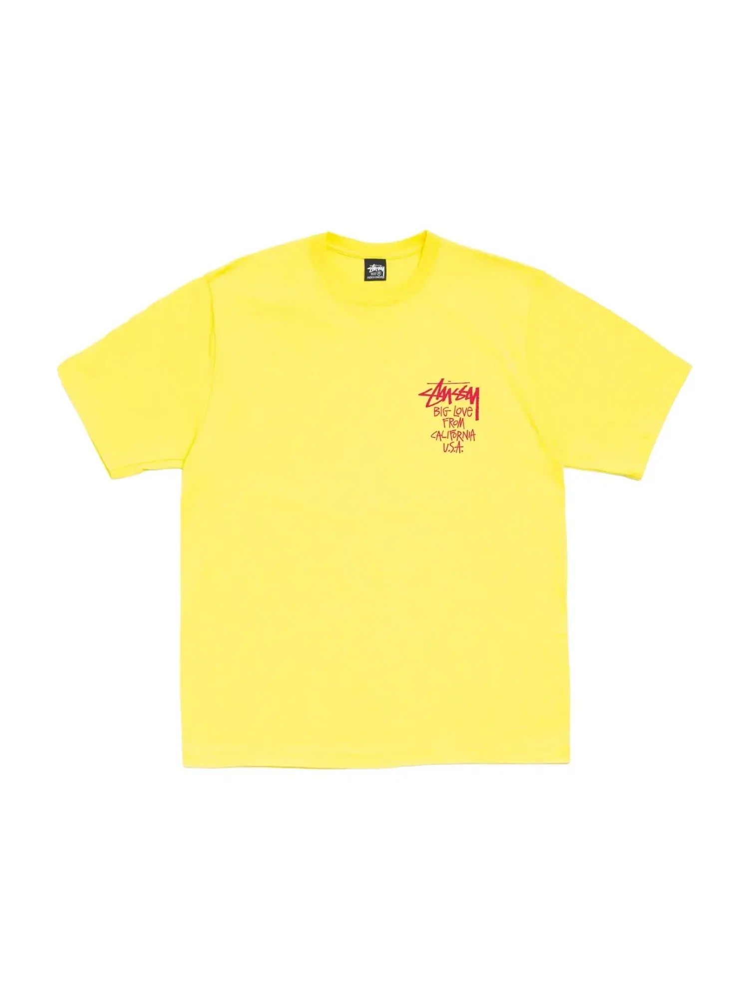 Футболка Stussy Big Love 'Lemon' 1905218-LEMO — изображение 2 из 2, желтый