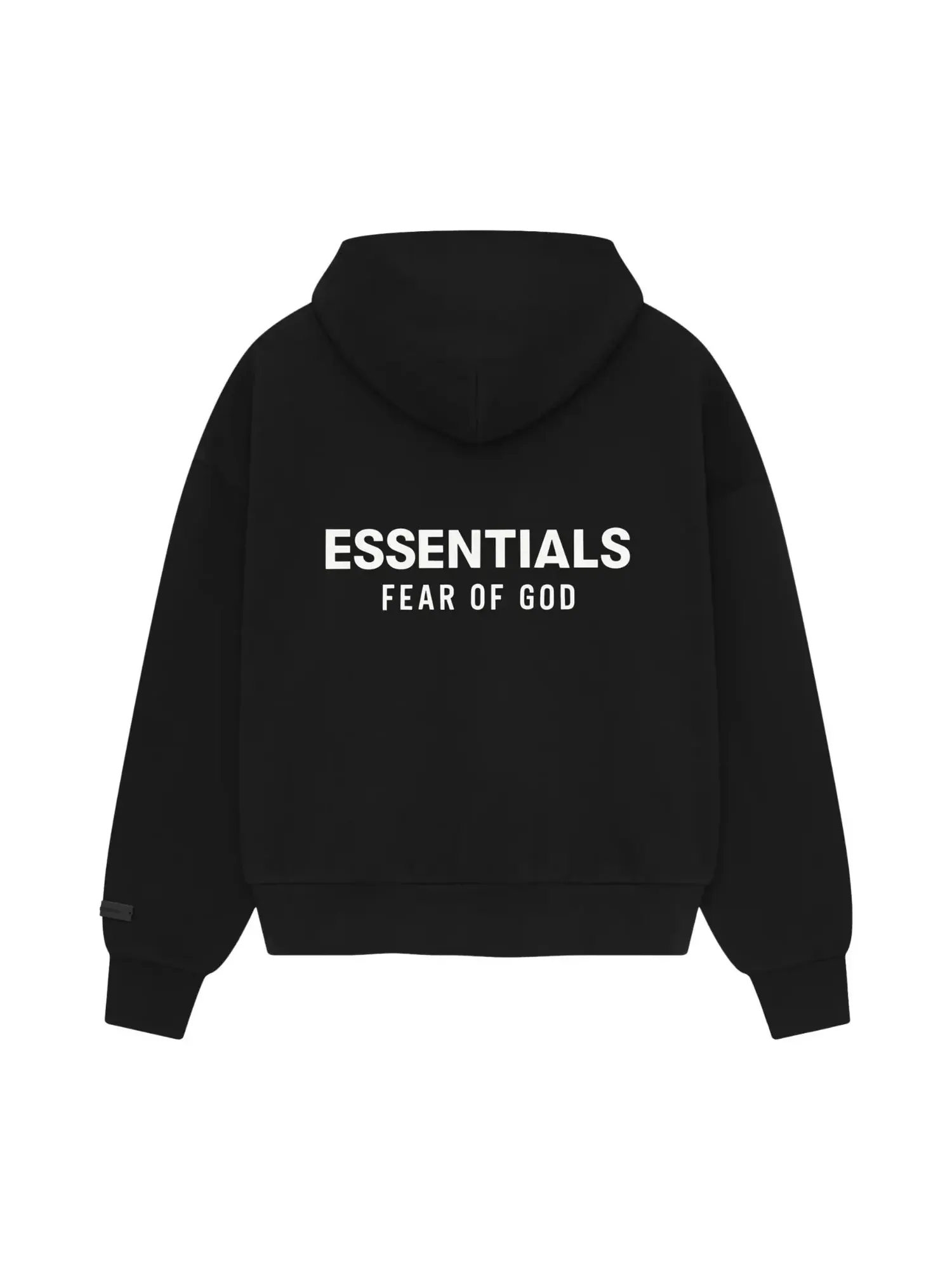Толстовка с капюшоном из флиса Fear of God Essentials 25FW — изображение 2 из 2, черный