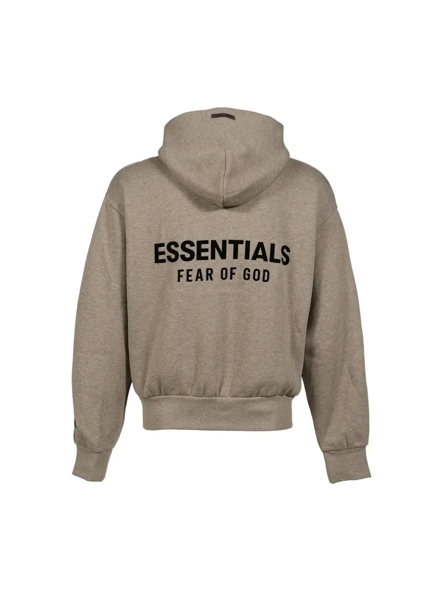 Флисовая куртка Fear of God Essentials 25FW с капюшоном и застежкой-молнией, цвет «Homestead Heather» — изображение 2 из 2