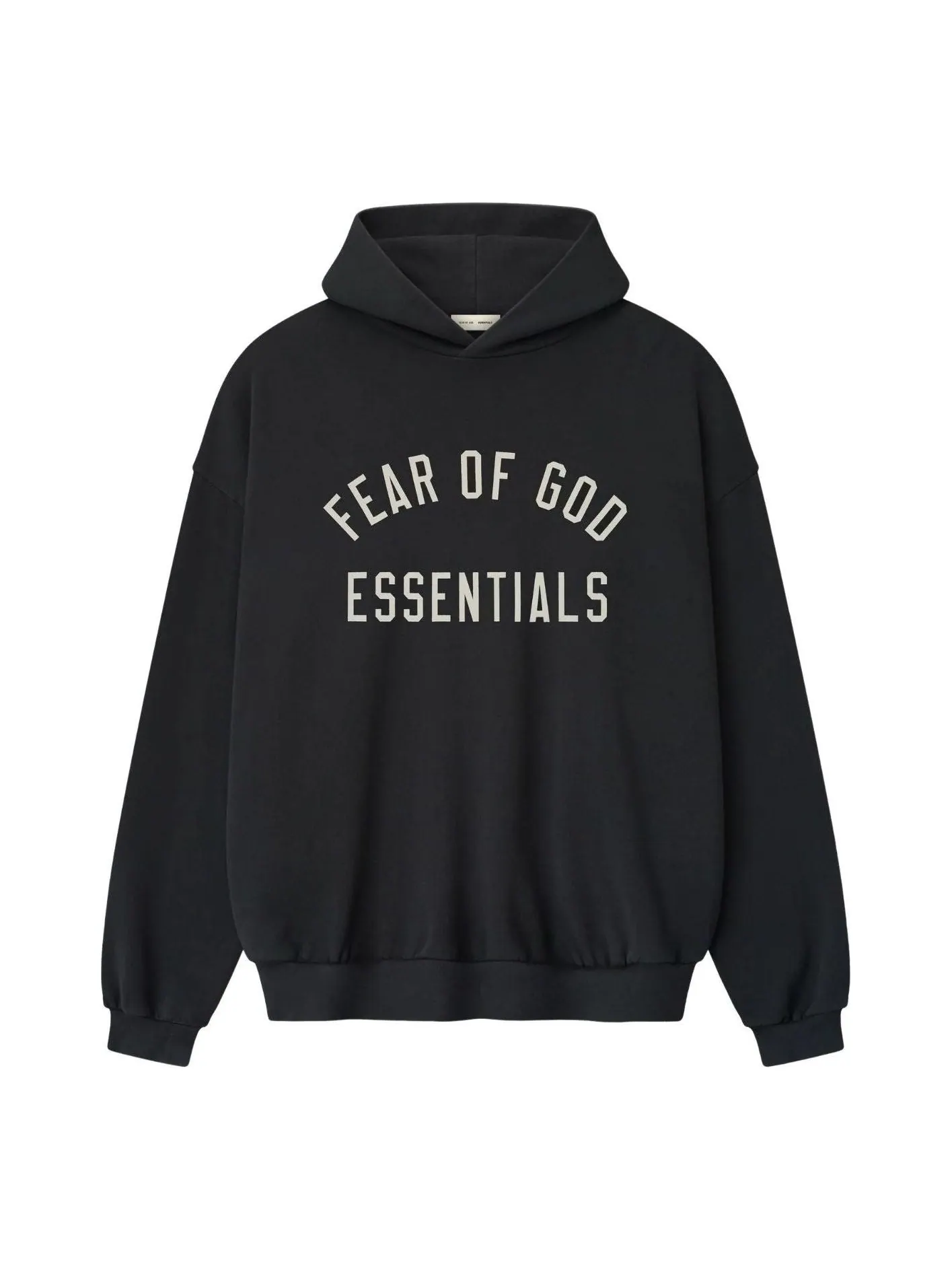 Худи Fear of God Essentials в стиле 90-х — изображение 1 из 2, винтажный черный