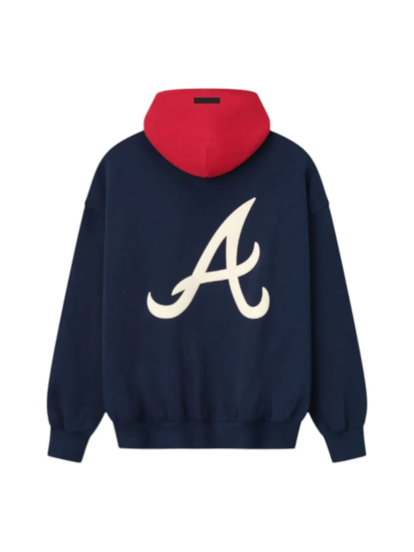 Худи Fear of God Essentials Atlanta Braves SS25 'Navy Red' — изображение 2 из 2, темно-синий/красный