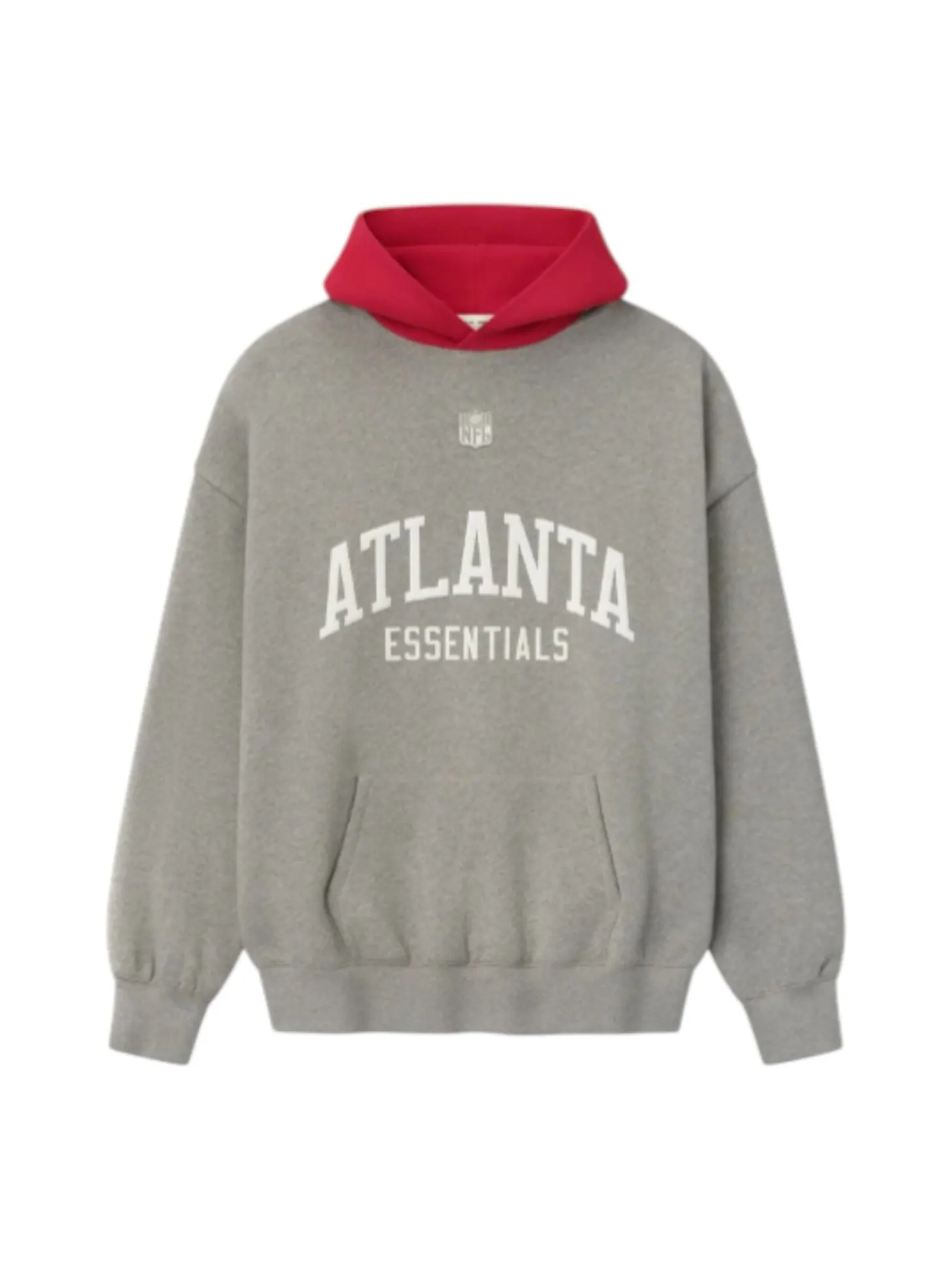 Худи Fear of God Essentials Falcons SS25 'Dark Heather Red' — изображение 1 из 2, темный/красный