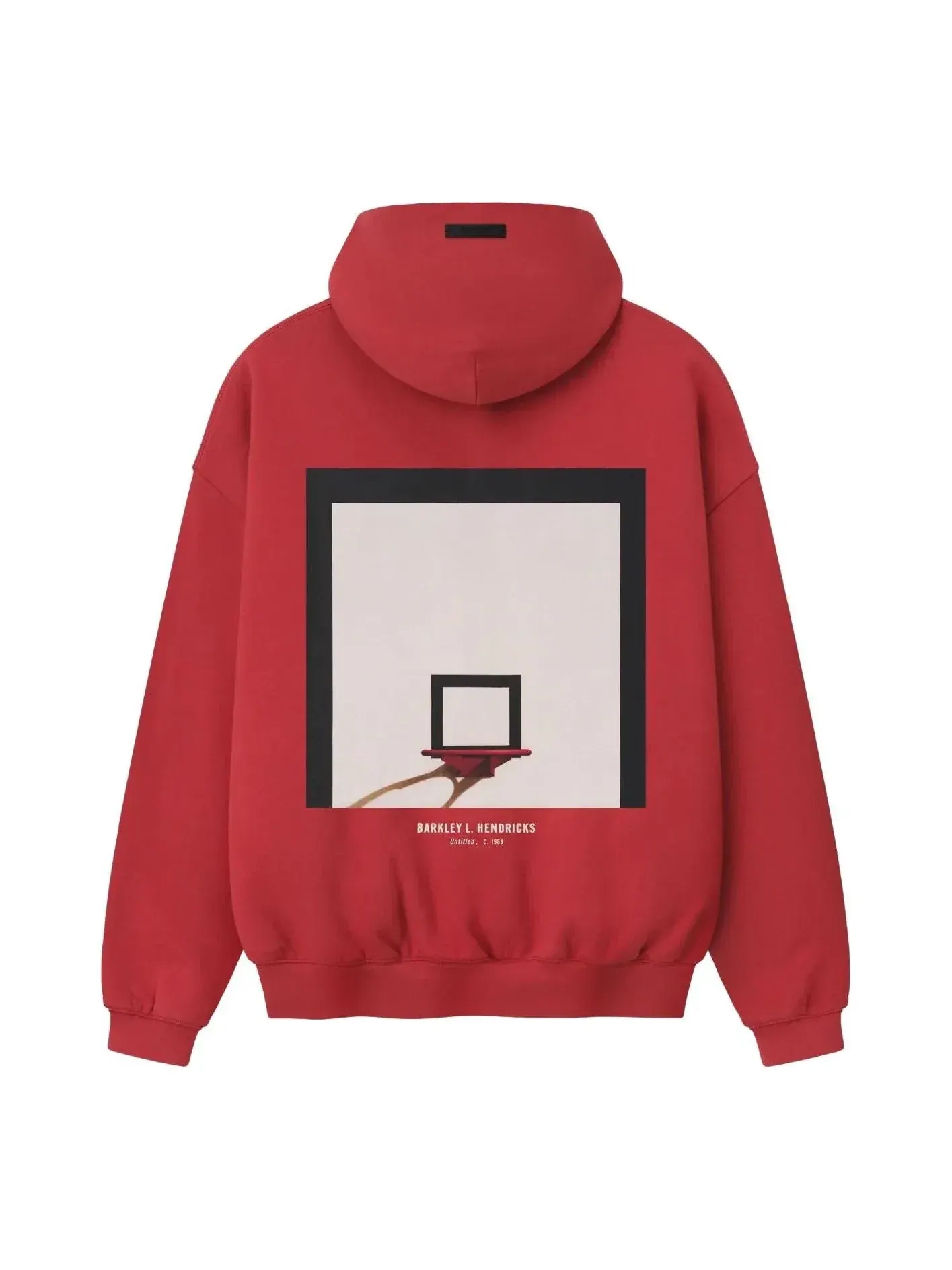 Худи Fear of God Essentials x NBA x Barkley Hendricks 90-х годов — изображение 1 из 2, красный