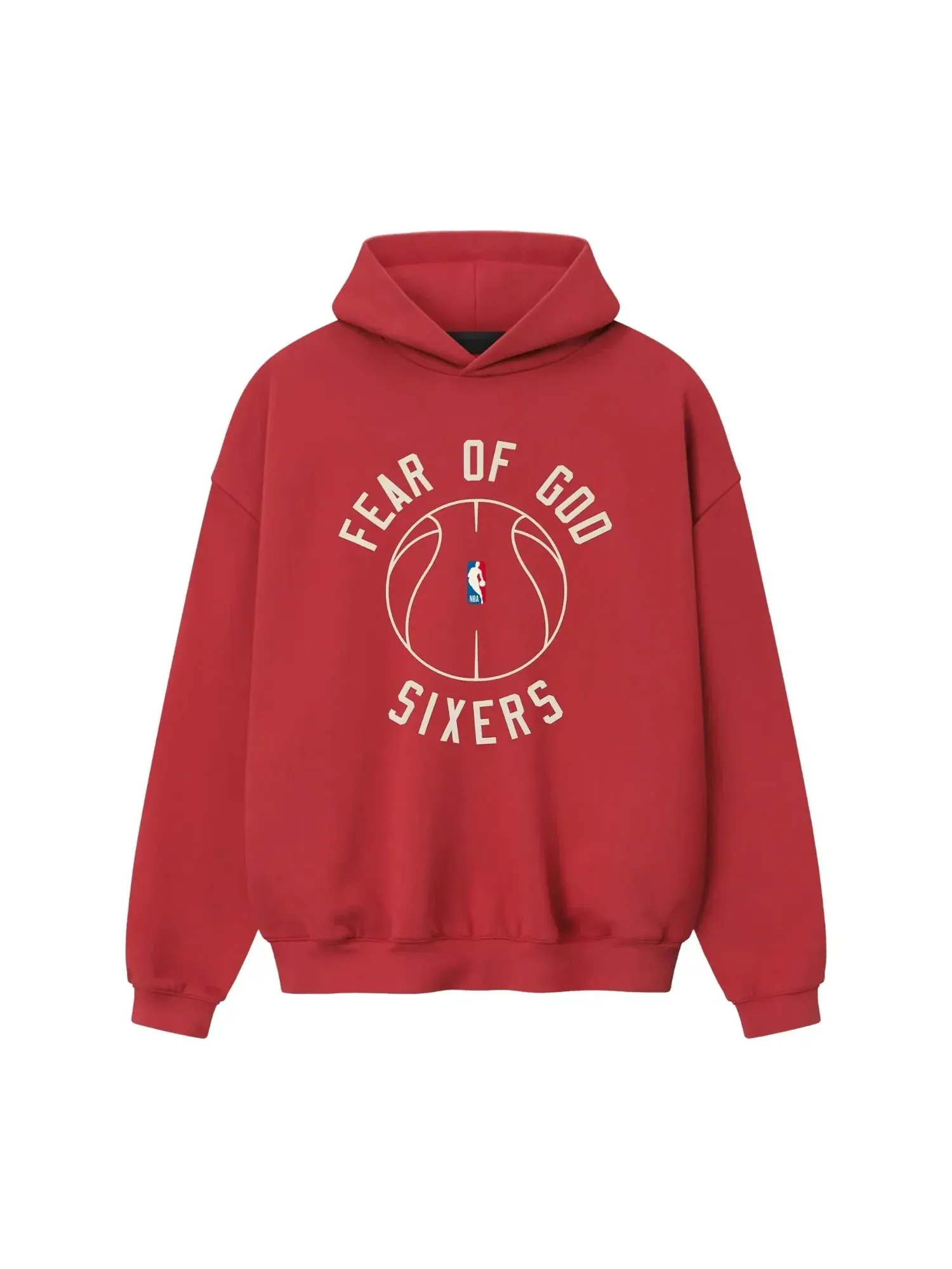 Худи Fear of God Essentials x NBA x Barkley Hendricks 90-х годов — изображение 2 из 2, красный