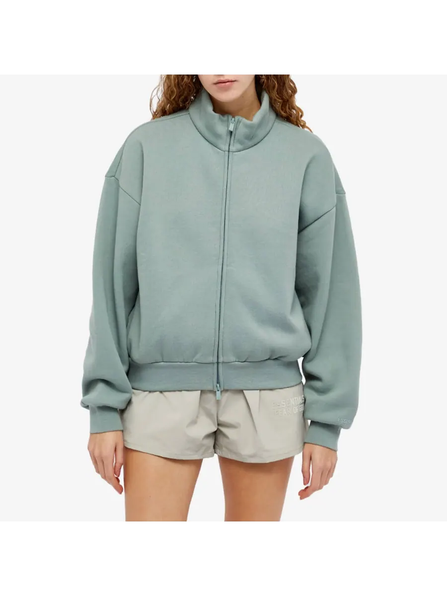 Куртка (WMNS) Fear of God Essentials SS24 Fullzip Jacket 'Sycamore' — изображение 3 из 3, зеленый