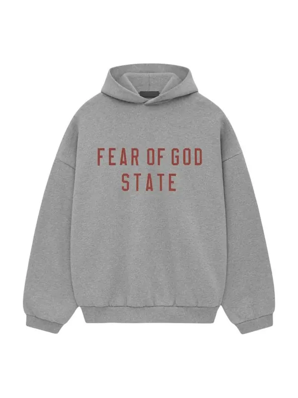 Толстовка ss25 fleece hoodie Fear Of God Essentials — изображение 1 из 2, серый