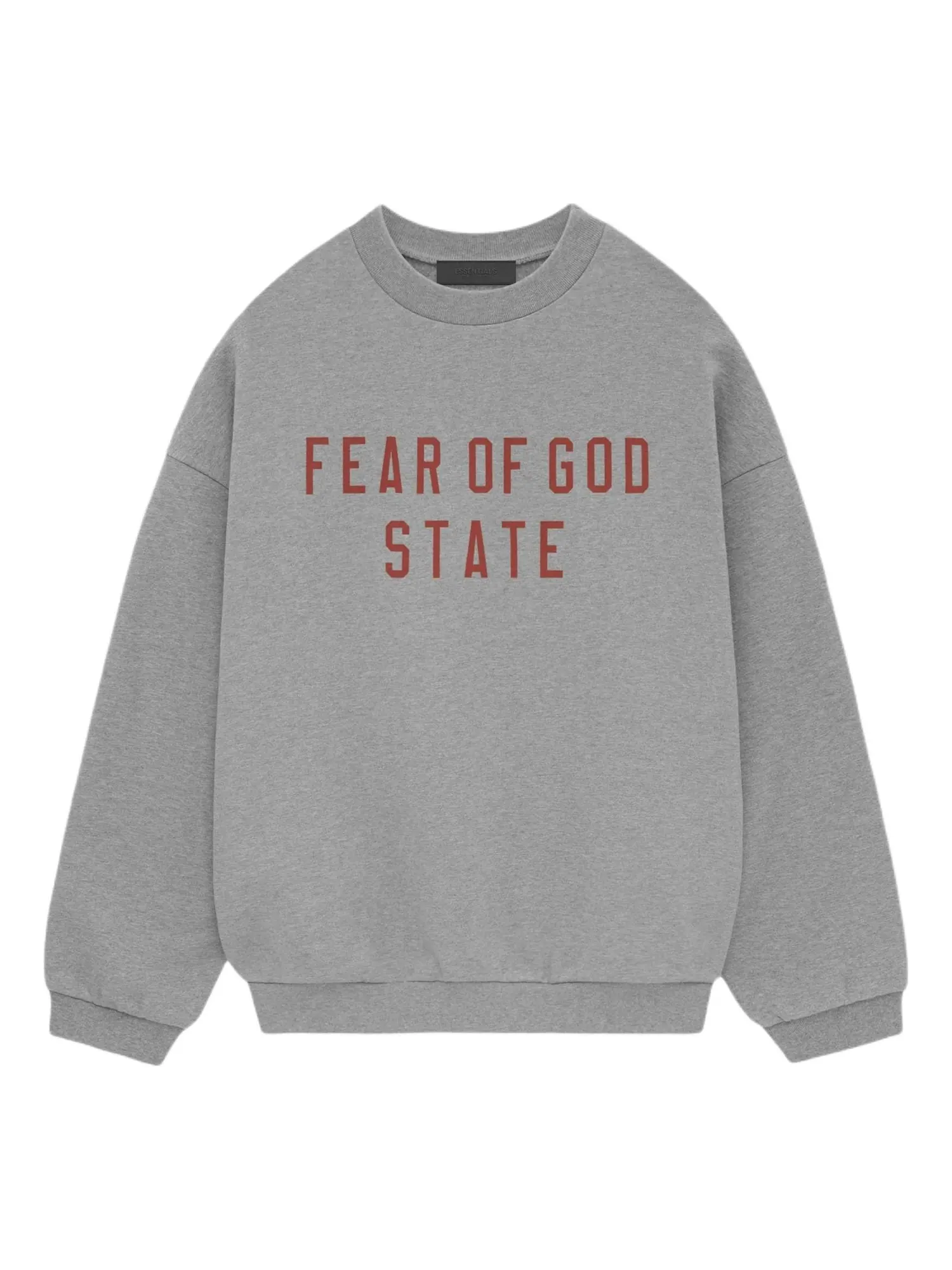 Флисовая толстовка с круглым вырезом Fear of God Essentials — изображение 1 из 5, серый