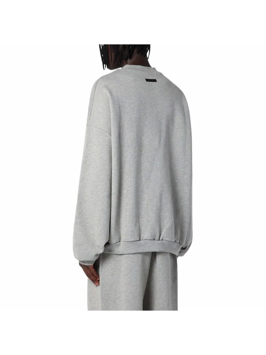 Флисовая толстовка с круглым вырезом Fear of God Essentials — изображение 5 из 5, серый
