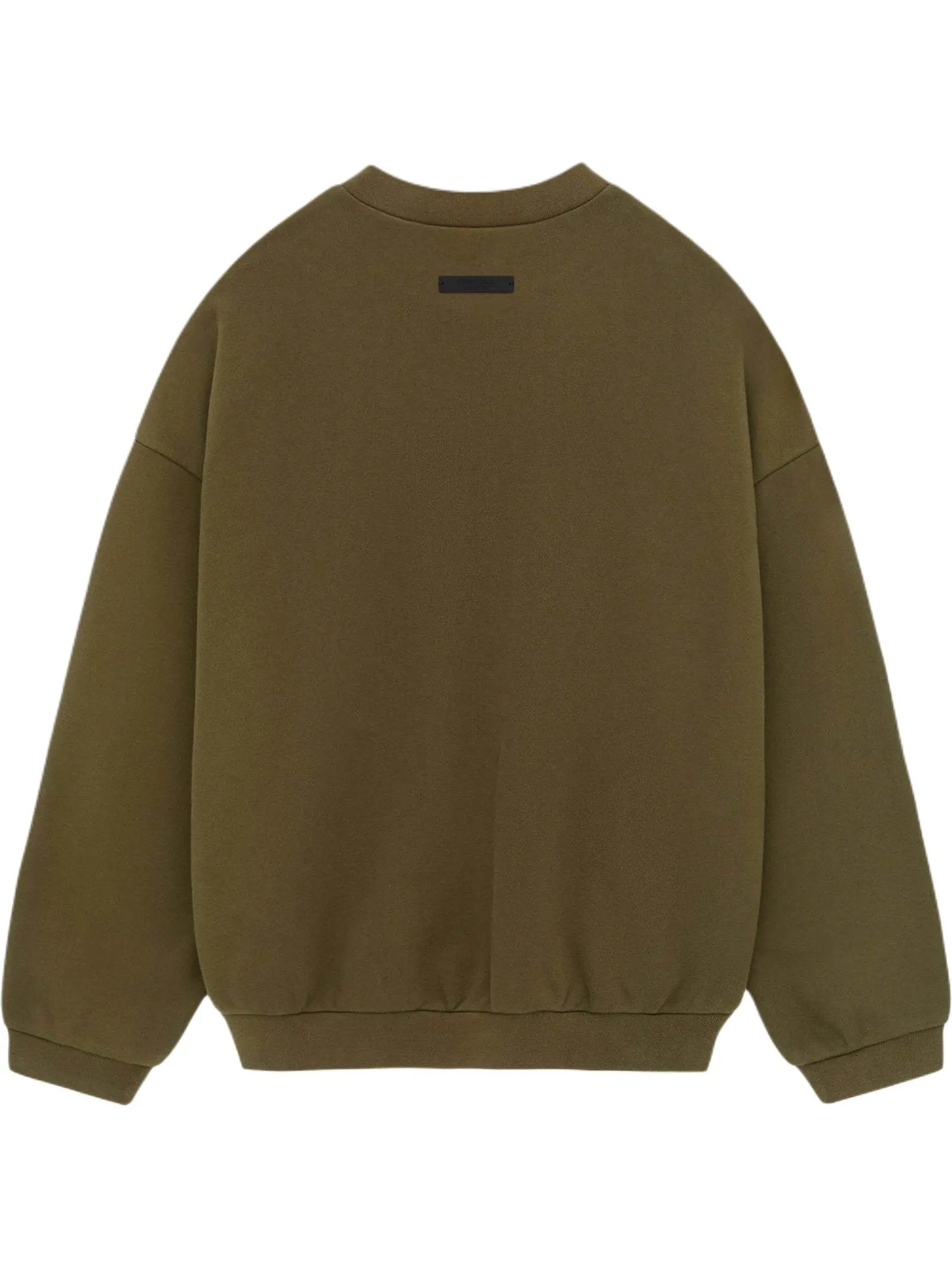 Флисовая толстовка с круглым вырезом Fear of God Essentials — изображение 2 из 5, оливковый