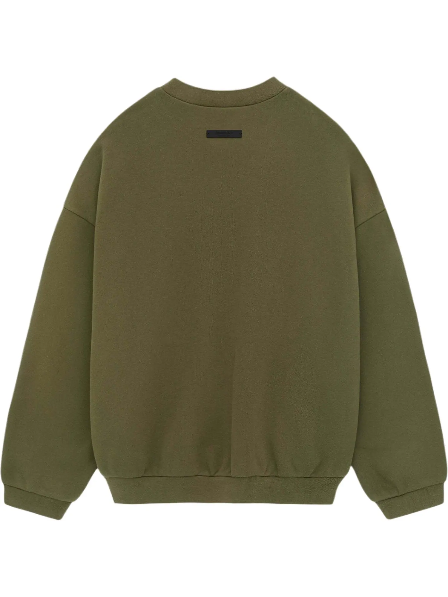 Топ Fear of God Essentials Fleece Crewneck 'Military' — изображение 2 из 5, оливковый зеленый