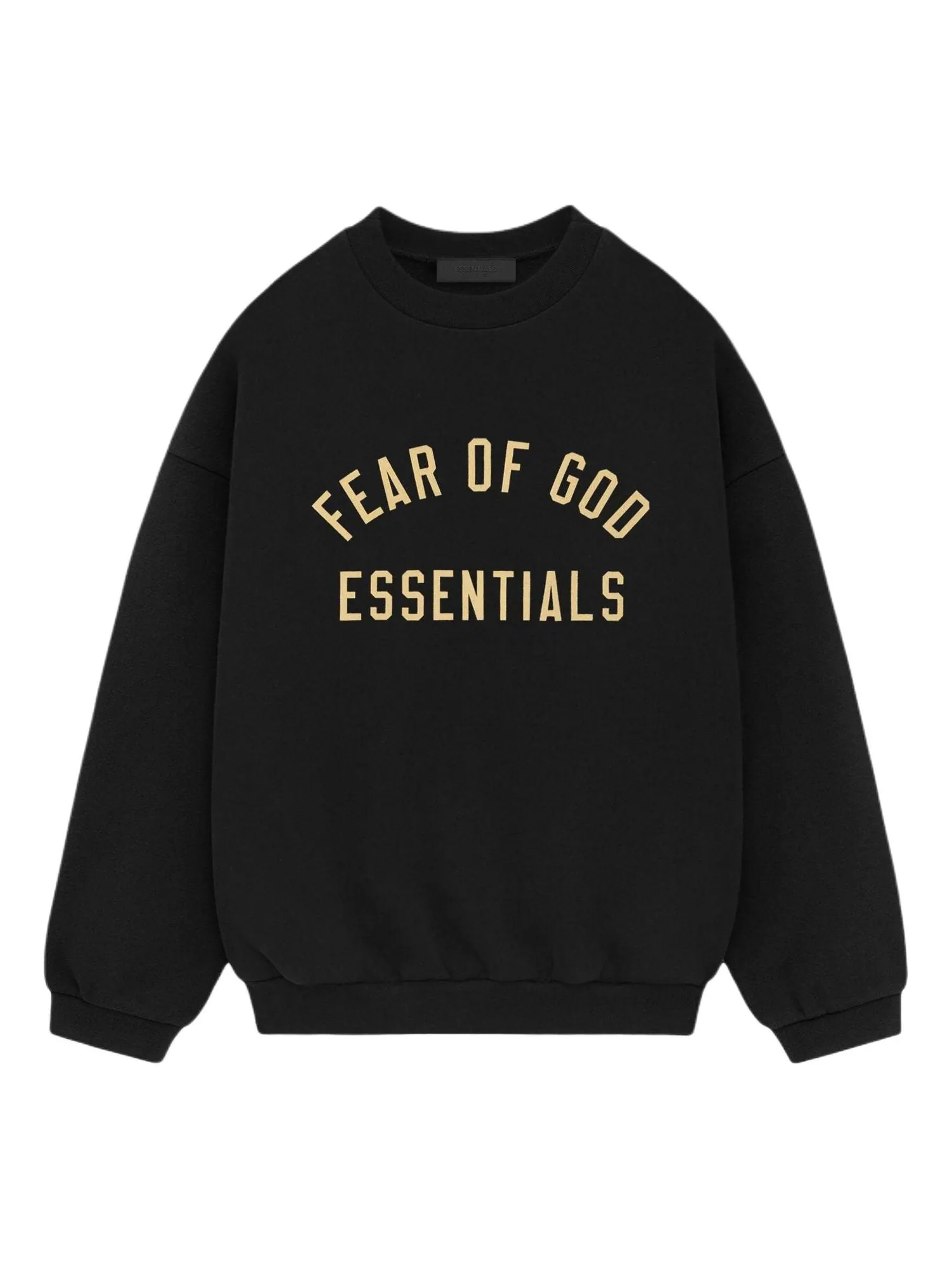 Топ Fear of God Essentials Fleece II Crewneck 'Black' — изображение 1 из 3, черный