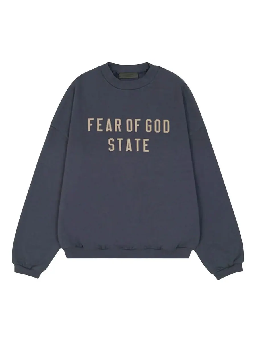 Свитер Fear of God Essentials Heavy Fleece Sweatshirt 'Marine' — изображение 1 из 2, синий