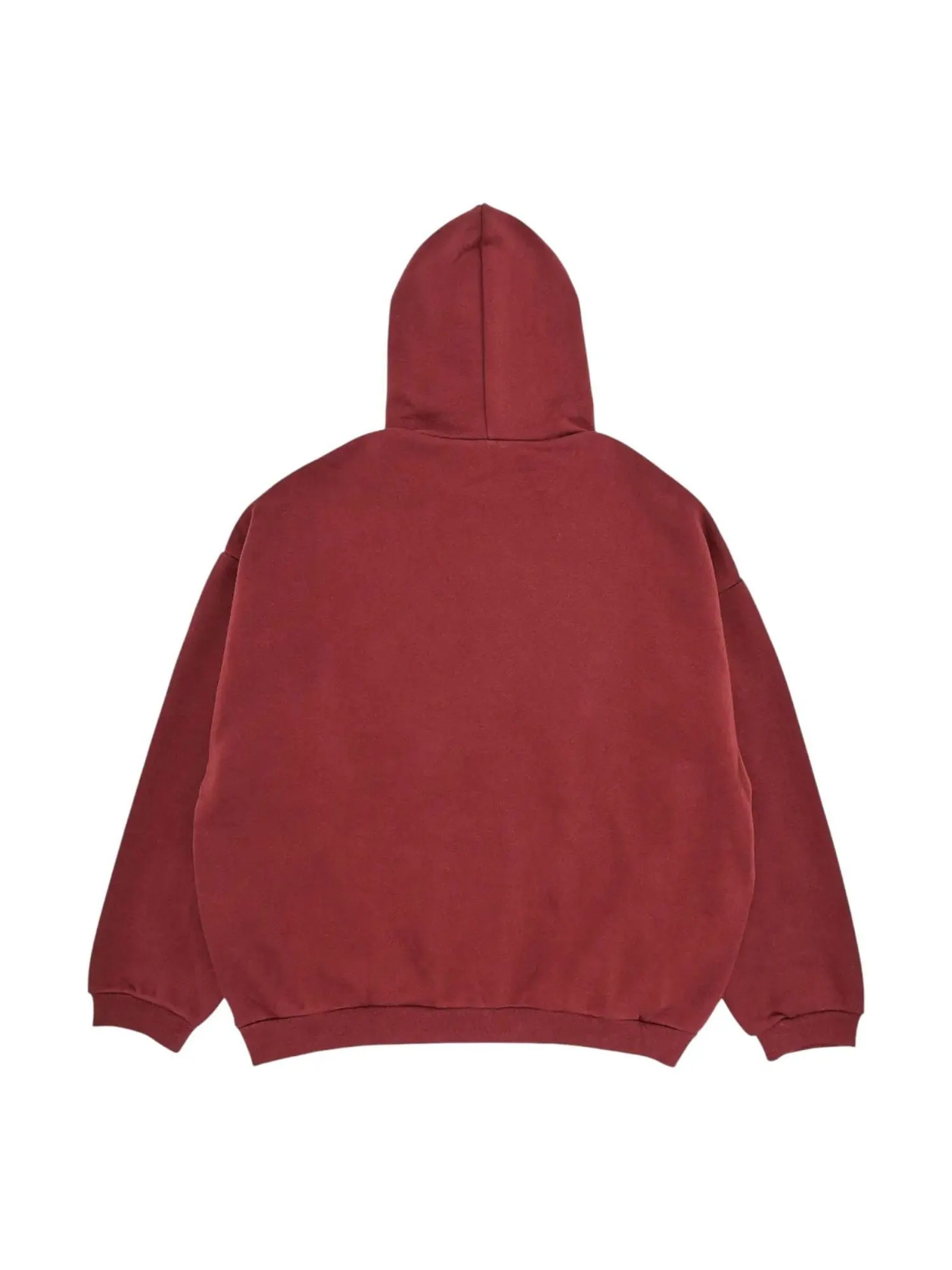 Худи Fear of God Essentials Fleece Hoodie 'Crimson' — изображение 2 из 2, красный
