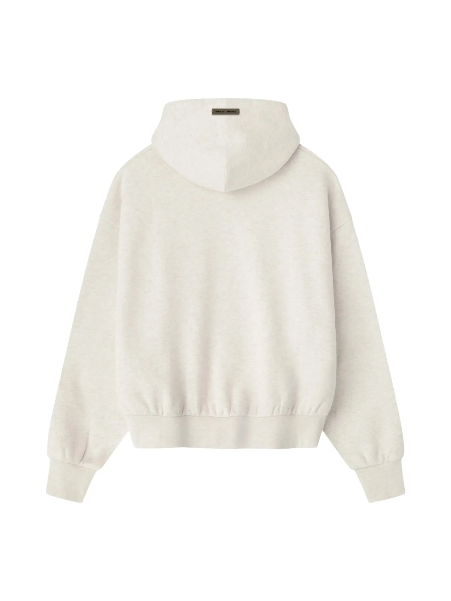Толстовка Fear of God Essentials Embossed Classic Hoodie, цвет «Овсяный меланж» — изображение 2 из 2