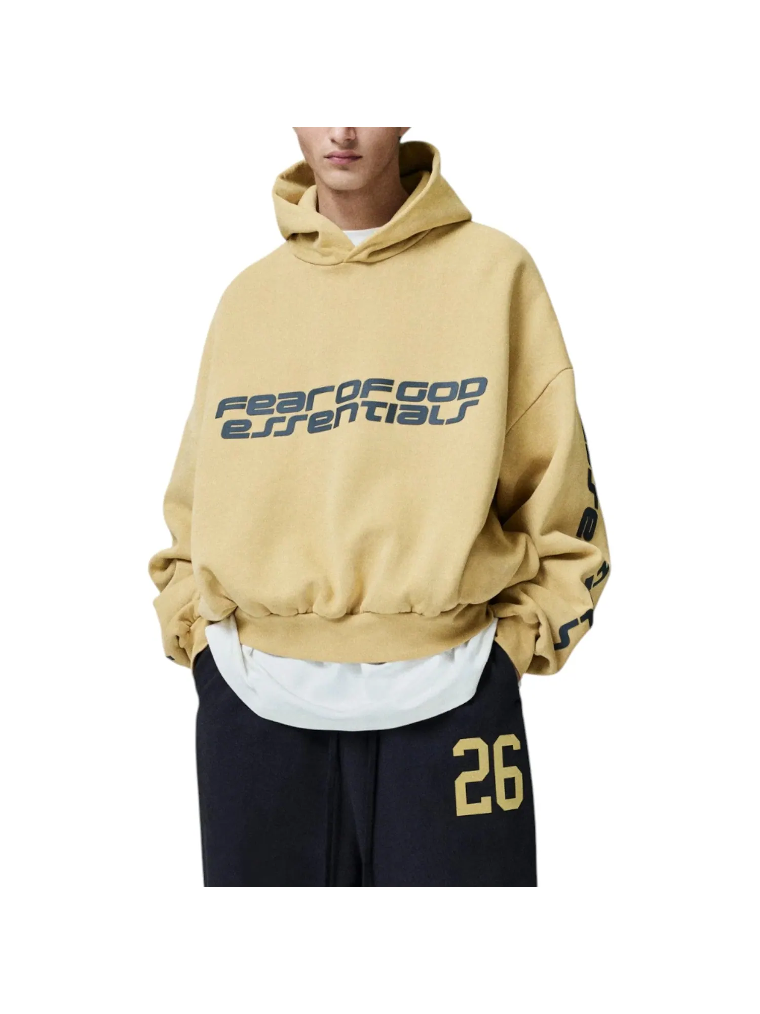 Укороченная свободная толстовка Fear of God Essentials 'Canyon' — изображение 3 из 3, каньонный