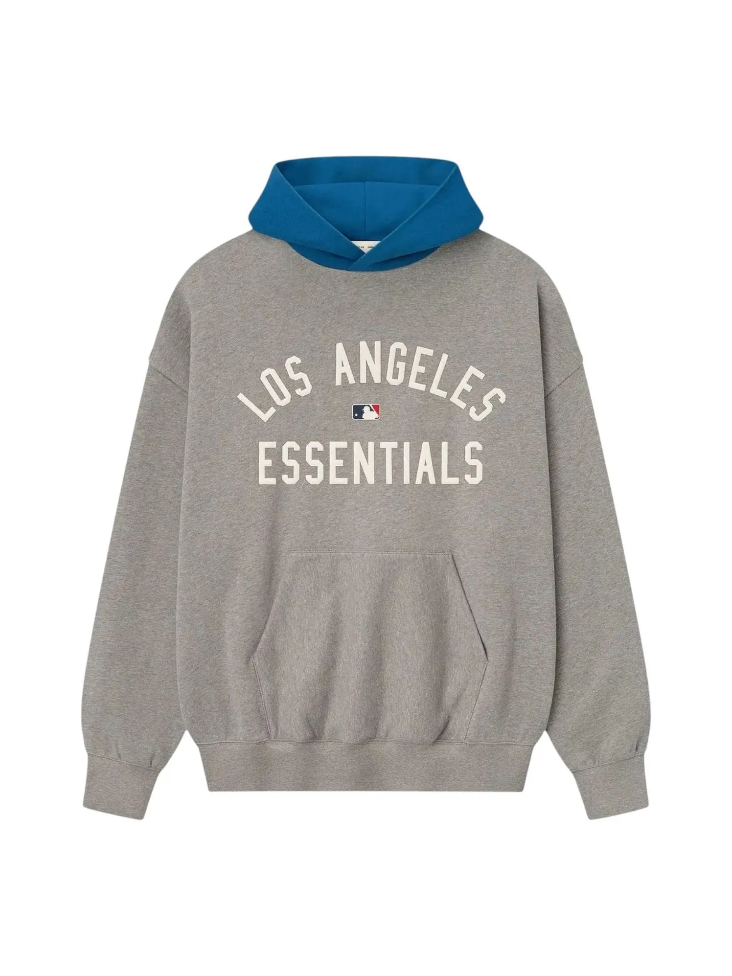Толстовка Fear of God Essentials FW25 Dodgers Sport Hoodie 'Concrete Heather Blue Sapphire' — изображение 1 из 2, синий