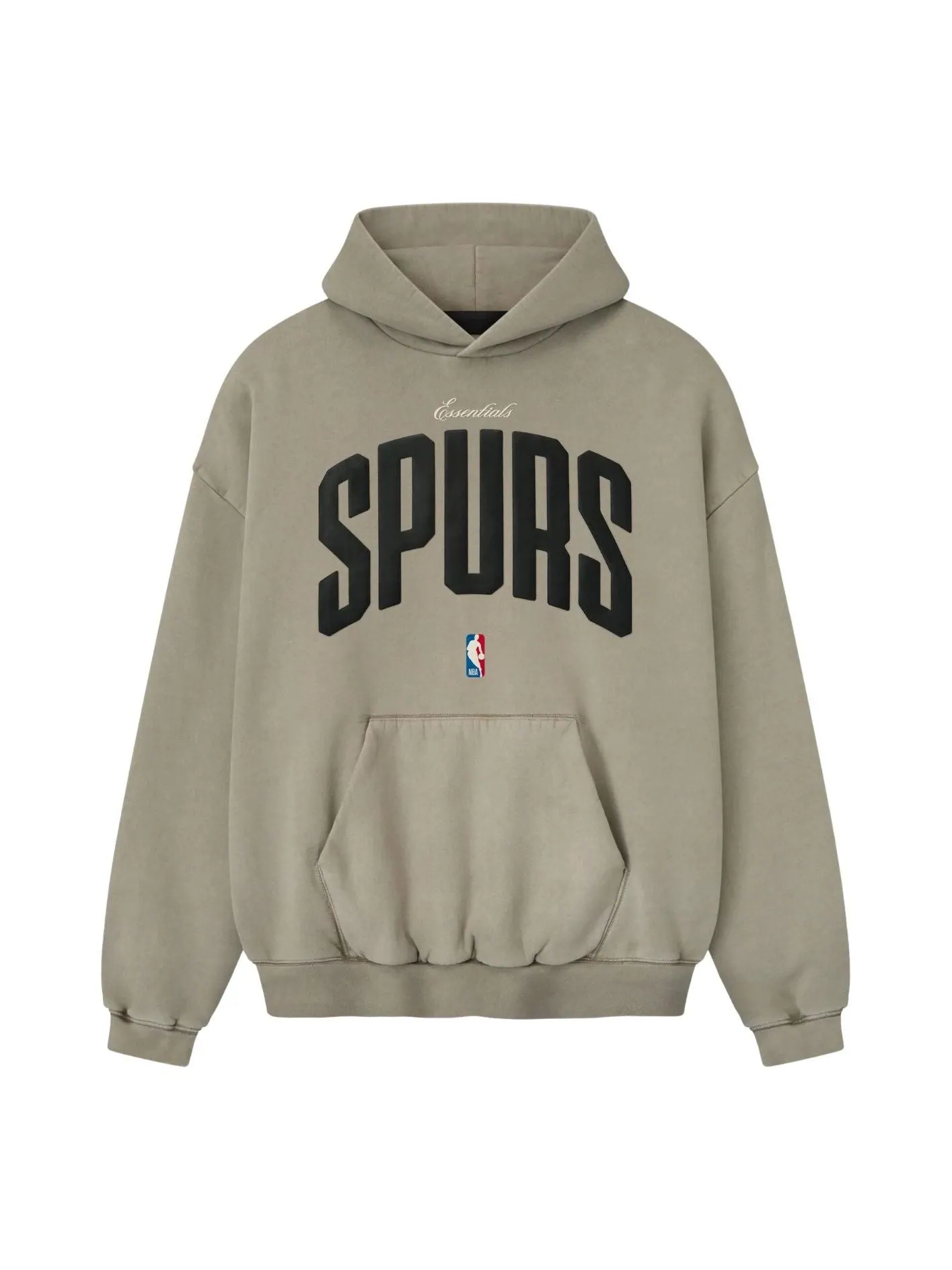 Худи Fear of God Essentials Spurs 90-х годов, модель 'Seal' — изображение 1 из 2, серый