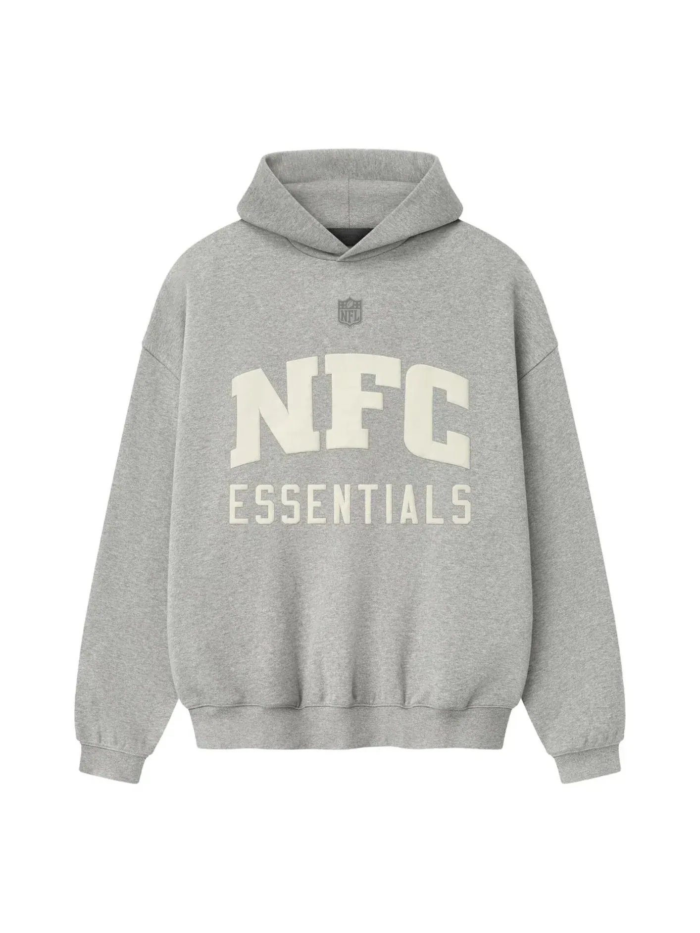 Худи Fear of God Essentials x NFL FW25 National Sport, цвет «Бетонный вереск» — изображение 1 из 2