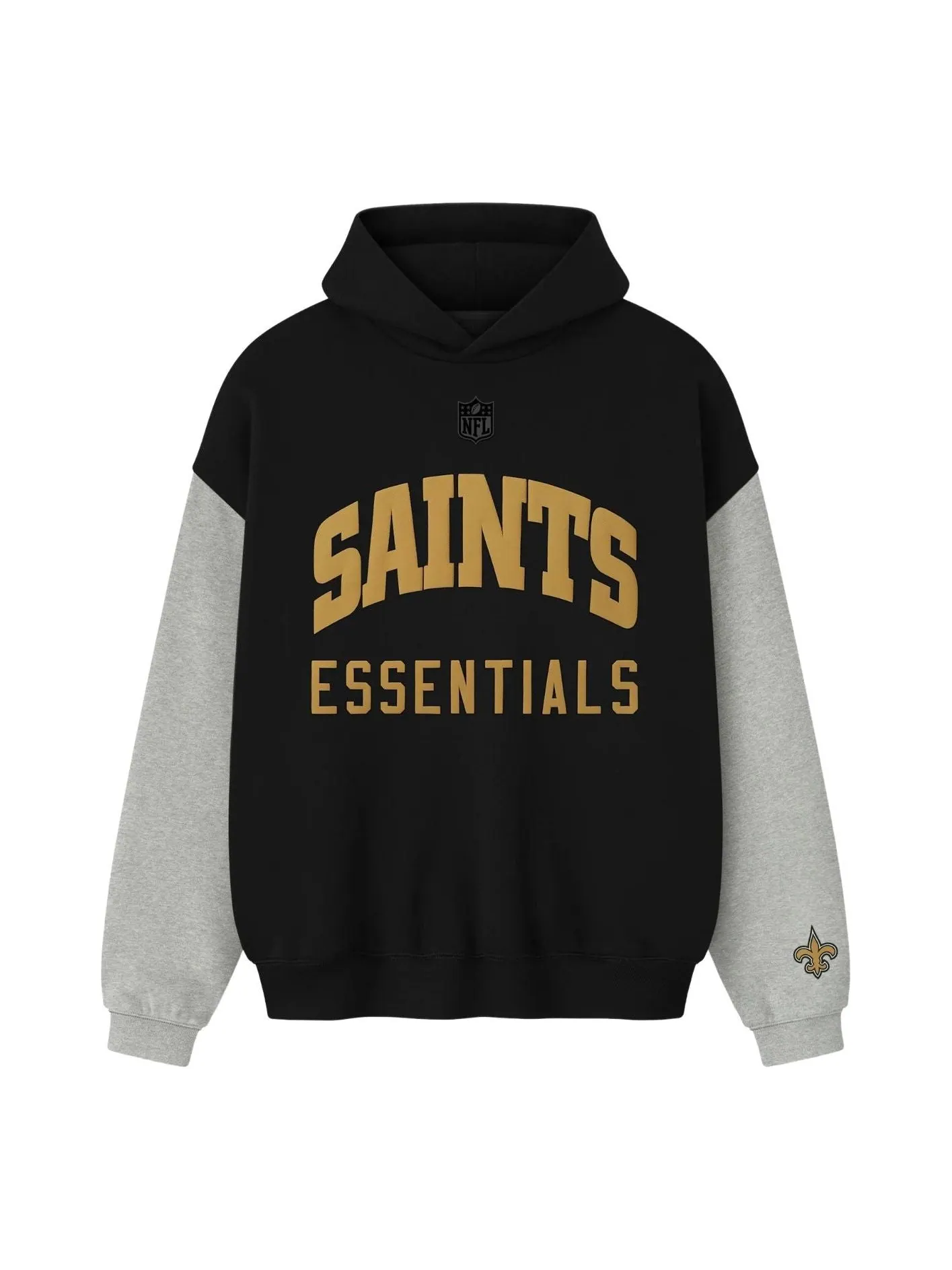 Худи Fear of God Essentials x NFL FW25 Saints Sport — изображение 1 из 2, черный