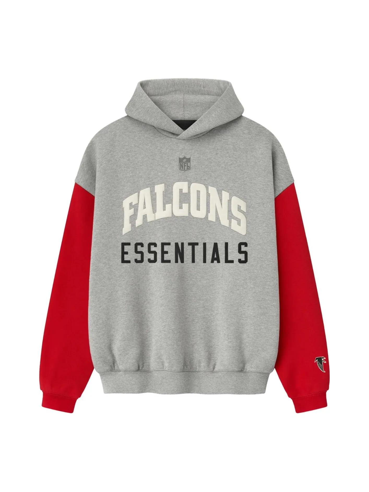 Худи Fear of God Essentials x NFL FW25 Falcons Sport — изображение 1 из 2, красный