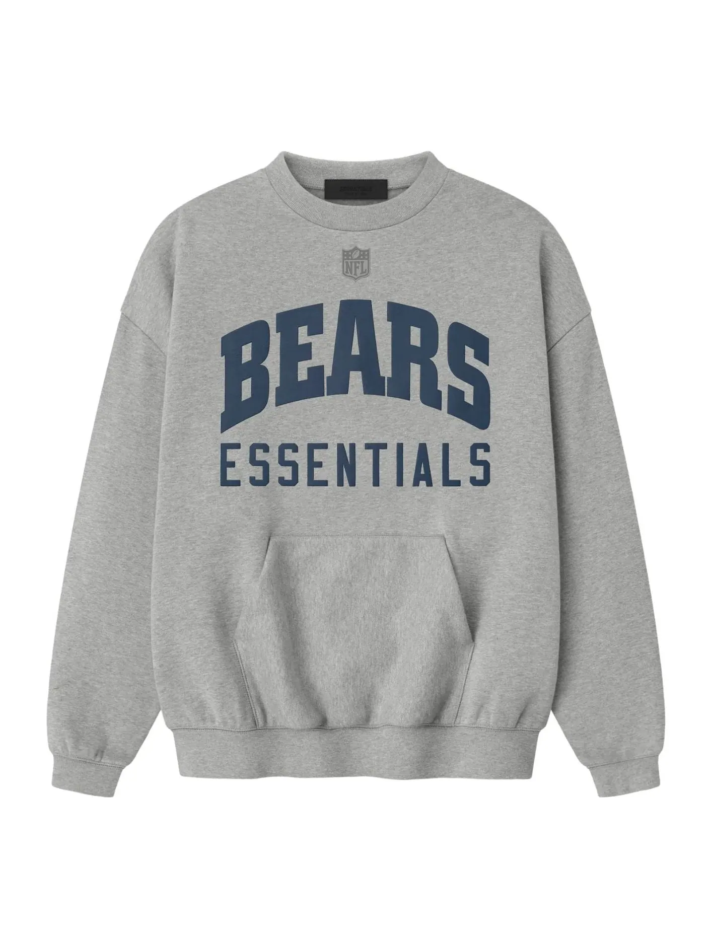 Свитшот Fear of God Essentials x NFL FW25 Bears Sport Crewneck 'Concrete Heather Canyon' — изображение 1 из 2, коричневый