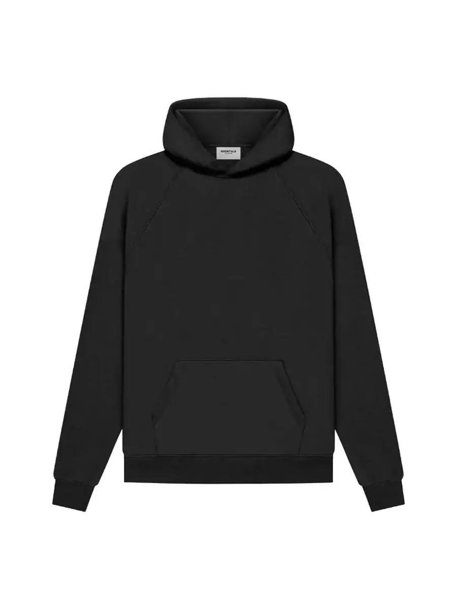 Худи Fear of God Essentials SS21 Pull-Over Hoodie 'Black Stretch Limo' — изображение 1 из 2, черный