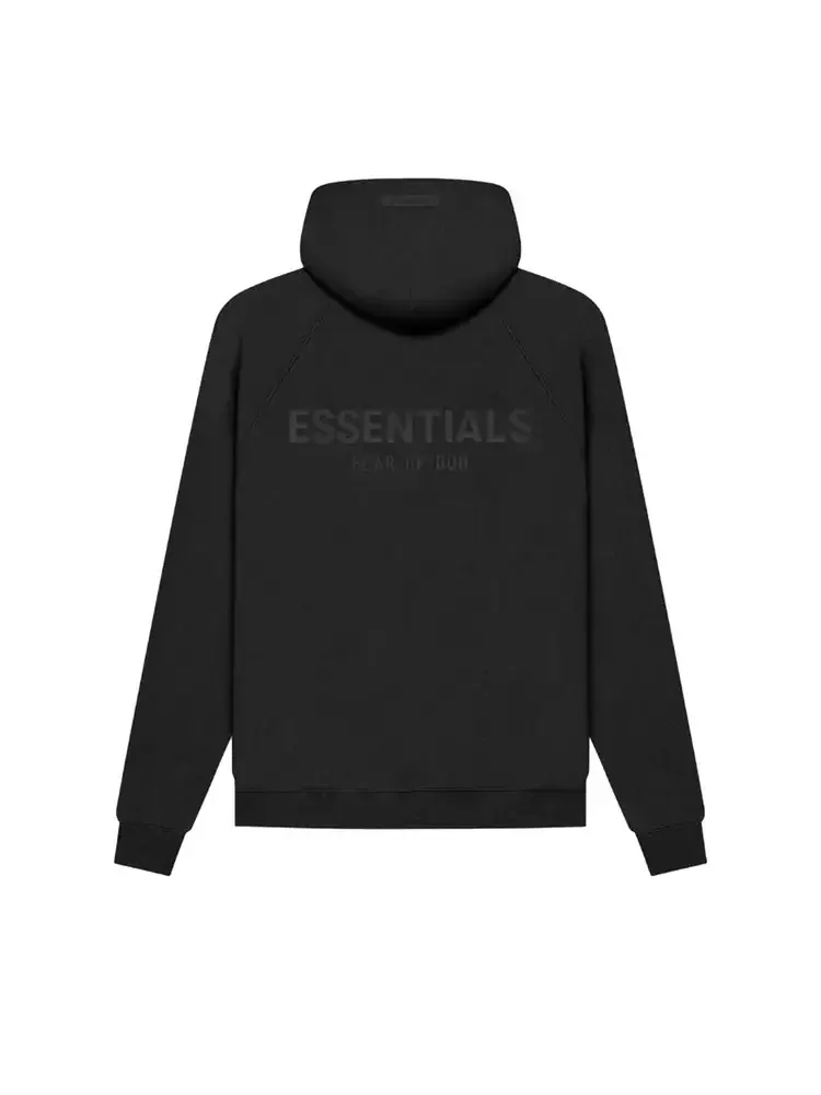Худи Fear of God Essentials SS21 Pull-Over Hoodie 'Black Stretch Limo' — изображение 2 из 2, черный
