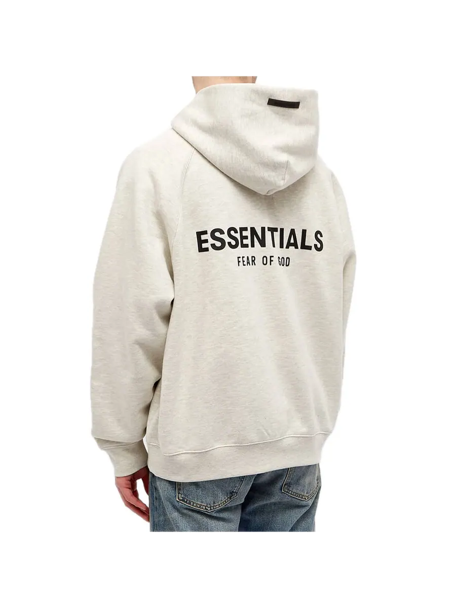 Худи Fear of God Essentials Pull Over Hoodie 'Oatmeal' — изображение 2 из 2, бежевый