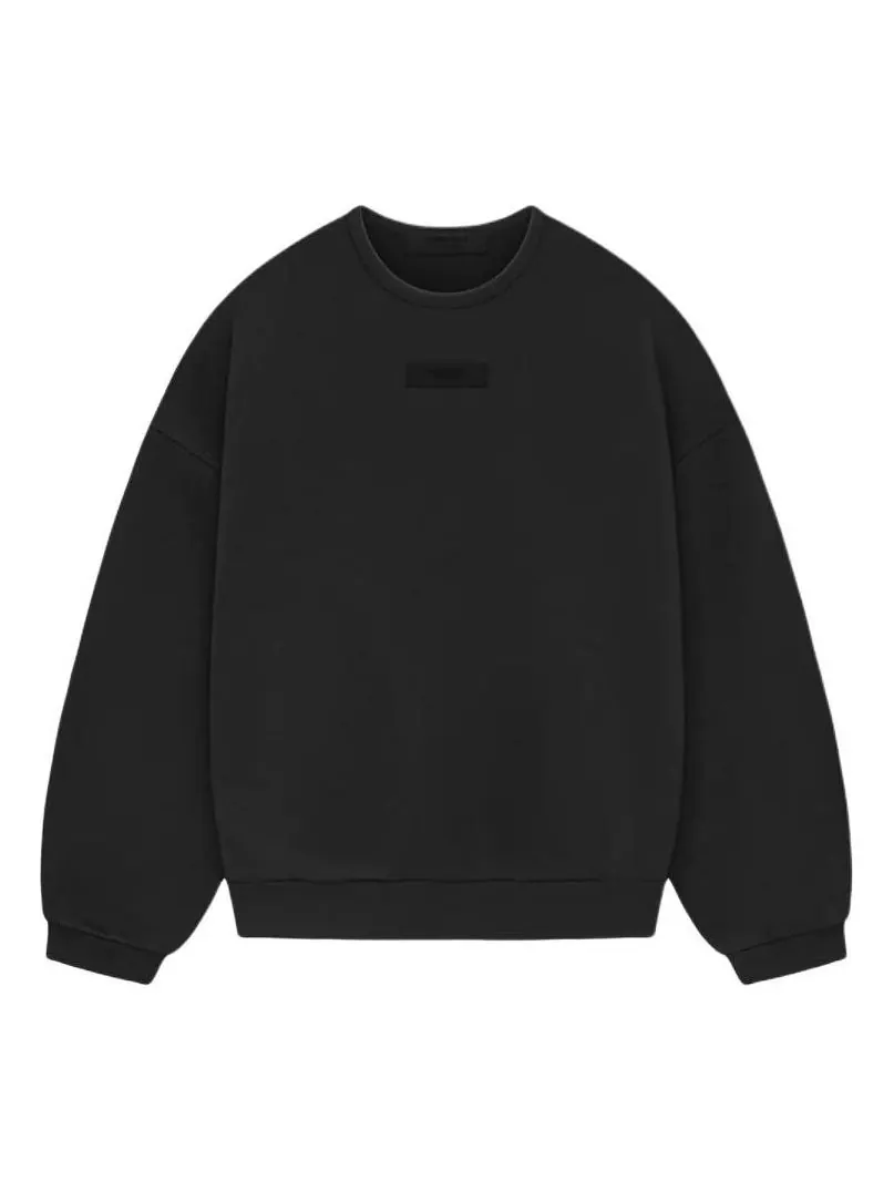 Свитшот Fear of God Essentials SS24 с круглым вырезом — изображение 1 из 2, черный