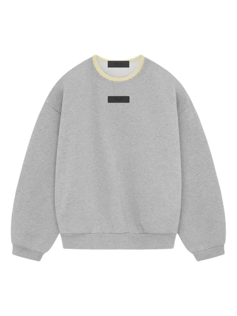 Топ Fear of God Essentials SS24 Crewneck Sweatshirt 'Light Heather Grey' — изображение 1 из 2, серый