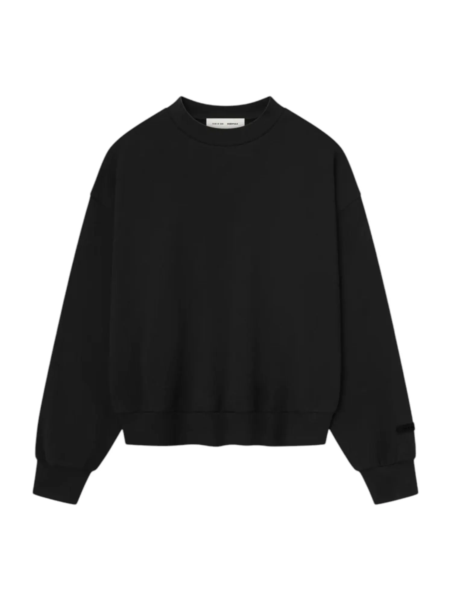 Джемпер Fear of God Essentials Classic Crewneck Sweatshirt 'Jet Black' — изображение 1 из 2, черный
