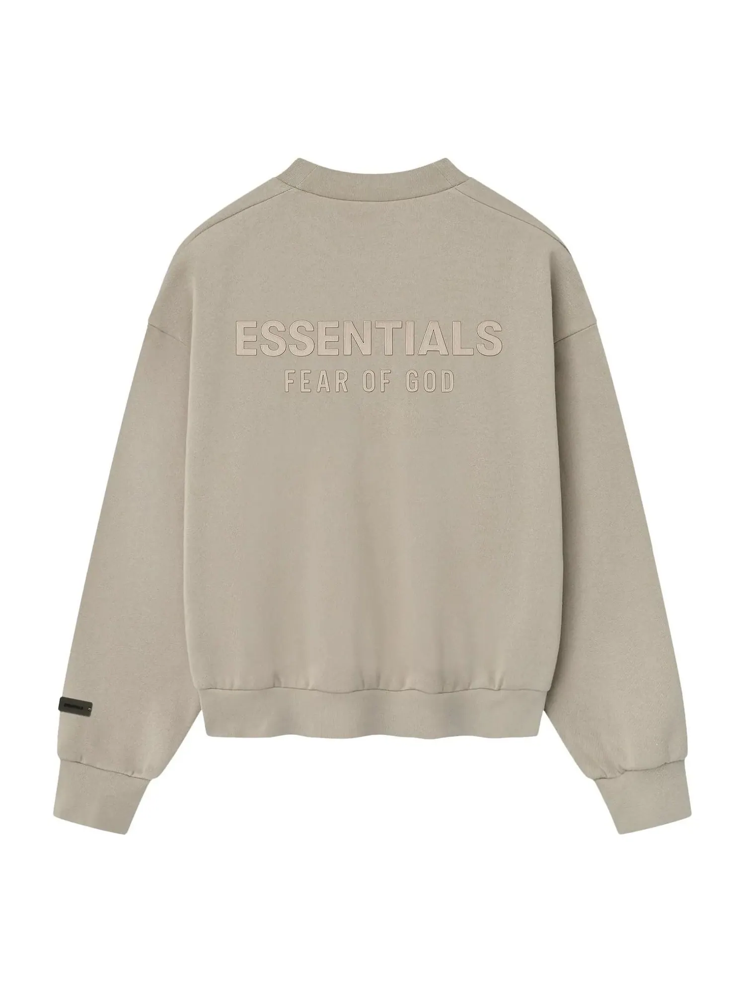 Свитер Fear of God Essentials Classic Fit Fleece Crewneck 'Timber' — изображение 2 из 2, серый