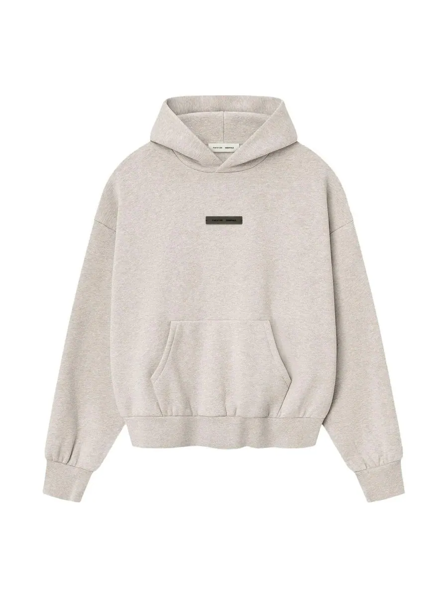 Худи Fear of God Essentials SS25 Classic Hoodie 'Heather Stone' — изображение 1 из 2, серый