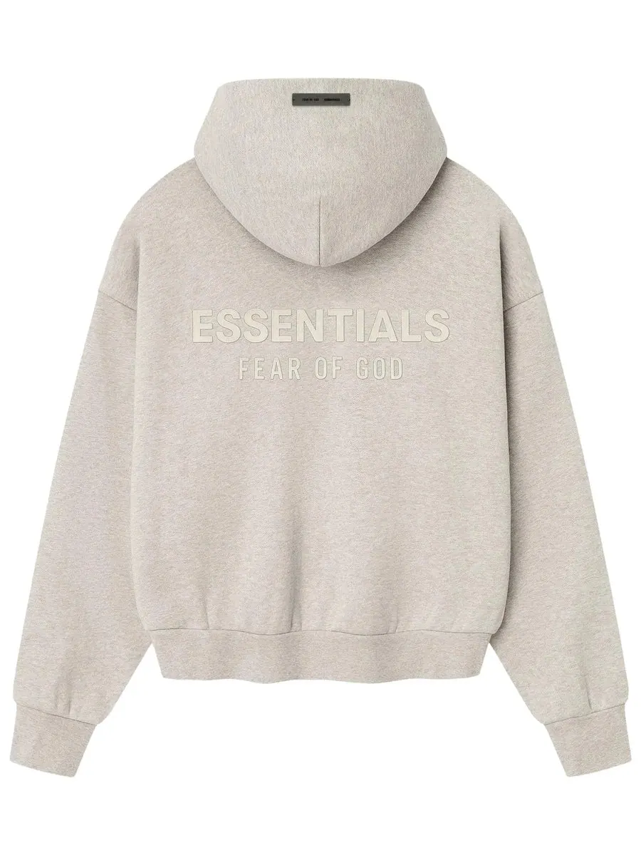 Худи Fear of God Essentials SS25 Classic Hoodie 'Heather Stone' — изображение 2 из 2, серый