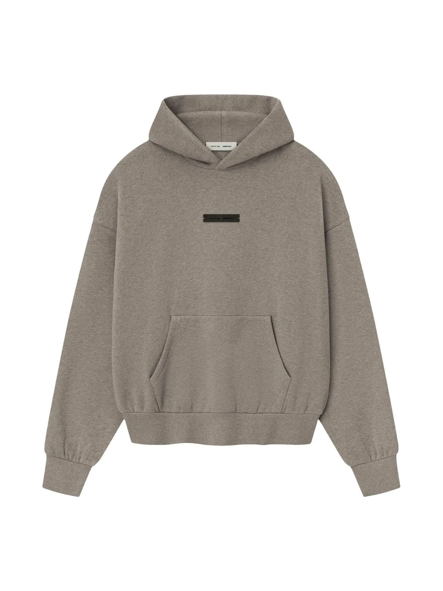Худи Fear of God Essentials Classic Fit Fleece Hoodie 'Homestead Heather' — изображение 1 из 2, бежевый