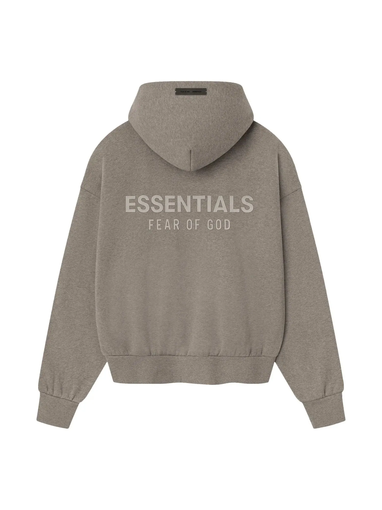 Худи Fear of God Essentials Classic Fit Fleece Hoodie 'Homestead Heather' — изображение 2 из 2, бежевый
