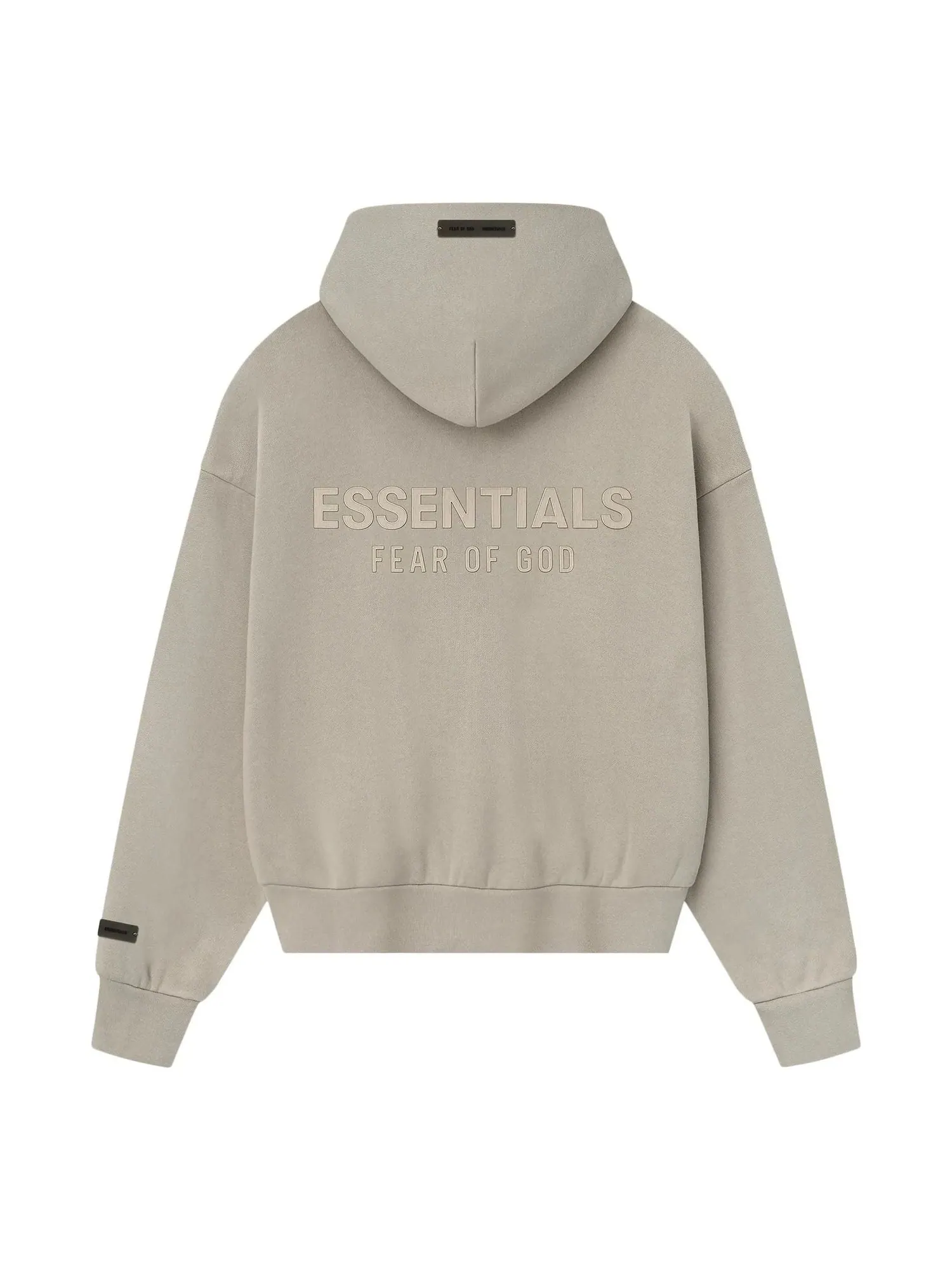 Толстовка на молнии Fear of God Essentials Classic Full Zip Hoodie 'Timber' — изображение 2 из 2, древесный