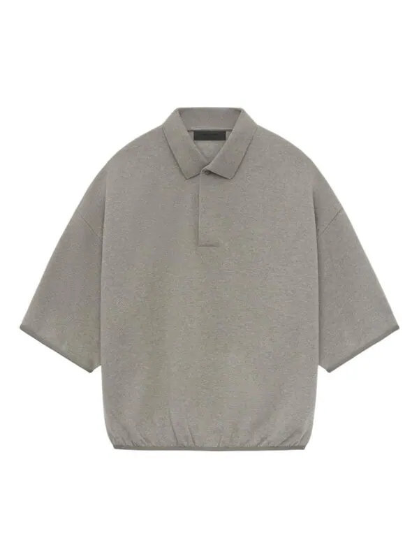 Рубашка поло ss24 3/4 sleeve polo shirt 'heather grey' Fear Of God Essentials — изображение 1 из 2, серый