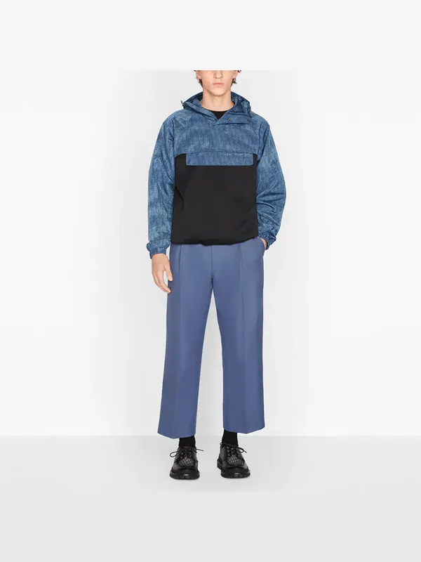 Куртка fw21 printing hooded jacket coat blue Dior — изображение 4 из 4, синий