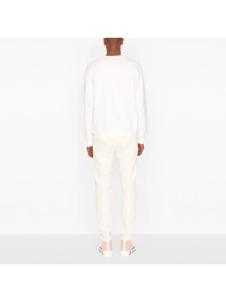 Свитер Dior x Kenny Scharf CD Embroidery Crew 'White' — изображение 5 из 5, белый