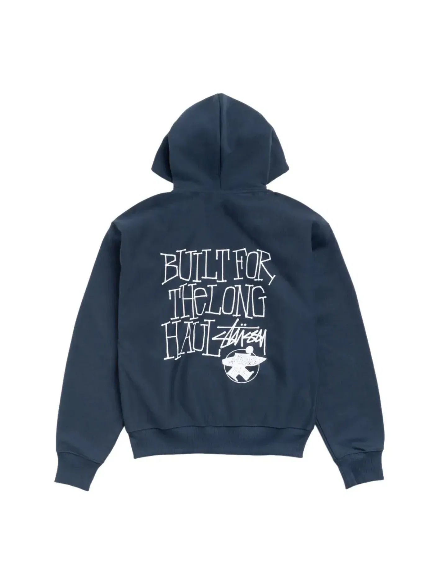 Толстовка Stussy Long Haul на молнии — изображение 1 из 2, темно-синий