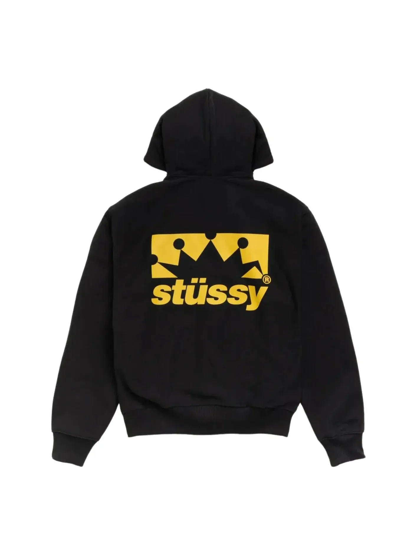 Худи Stussy Box Crown на молнии, черный, 1975186-BLAC — изображение 1 из 2