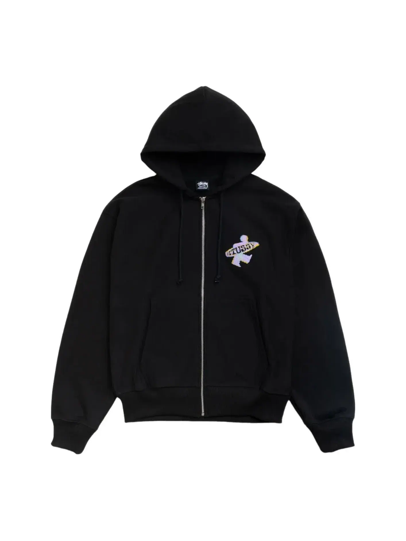 Мужское худи с принтом Dot Surf Puff Print Stussy — изображение 1 из 2, черный